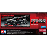 Tamiya 1/10 Porsche 911 GT3 R (992) TT-02 - Limited Edition Black Painted Body RC Car Kit [47512]