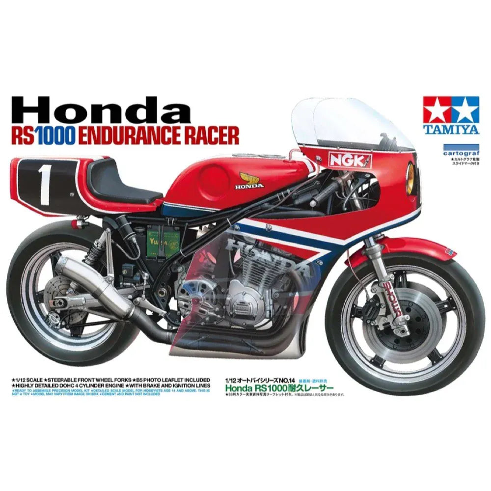 Tamiya 1/12 Honda RS1000 Endurance Racer Plastic Model Kit [14014]