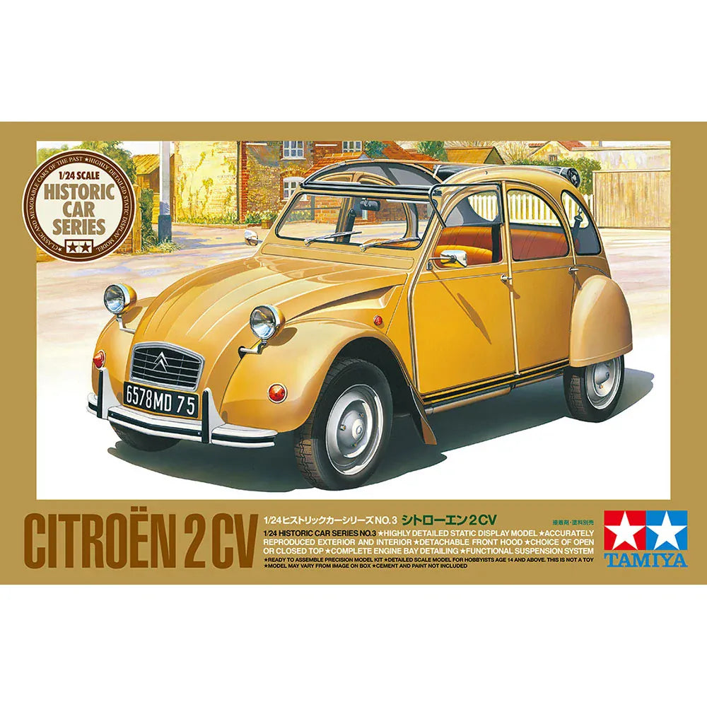 Tamiya 1/24 Citroen 2CV Plastic Model Kit [25415]