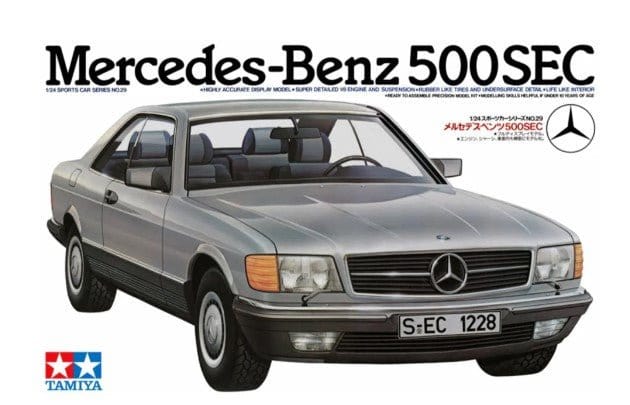 Tamiya 1/24 Mercedes - Benz 500 SEC Plastic Model Kit [24029] - Hobbytech Toys