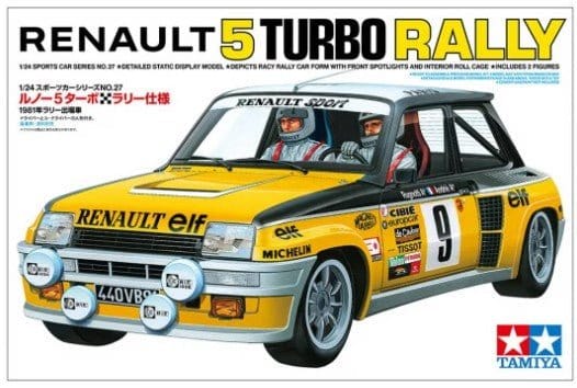 Tamiya 1/24 Renault 5 Turbo Rally Plastic Model Kit [24027] - Hobbytech Toys
