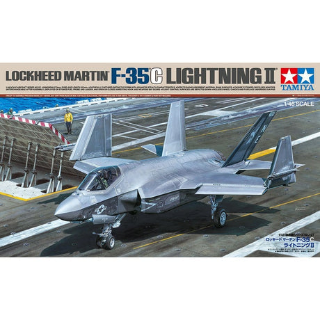 Tamiya 1/48 Lockheed Martin F - 35C Lightning II Plastic Model Kit [61127] - Hobbytech Toys