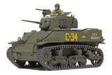 Tamiya 1/48 US Light Tank M5A1 Stuart Tank Plastic Model Kit [32606] - Hobbytech Toys