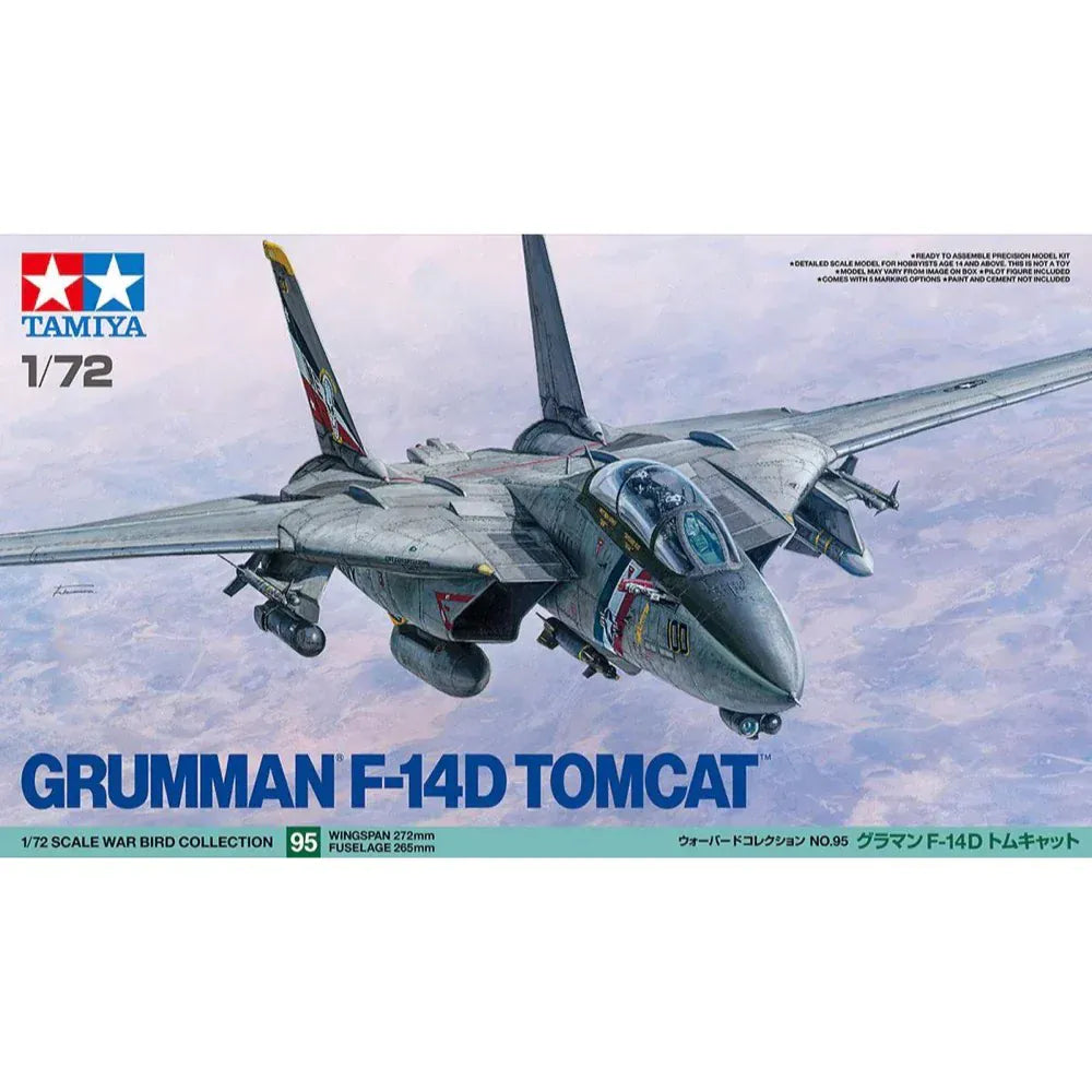 Tamiya 1/72 Grumman F-14D Tomcat Plastic Model Kit [60795]