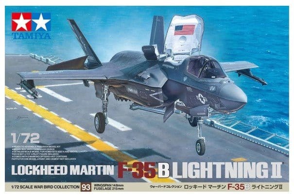 Tamiya 1/72 Lockheed Martin F - 35 B Lightning II Plastic Model Kit [60793] - Hobbytech Toys