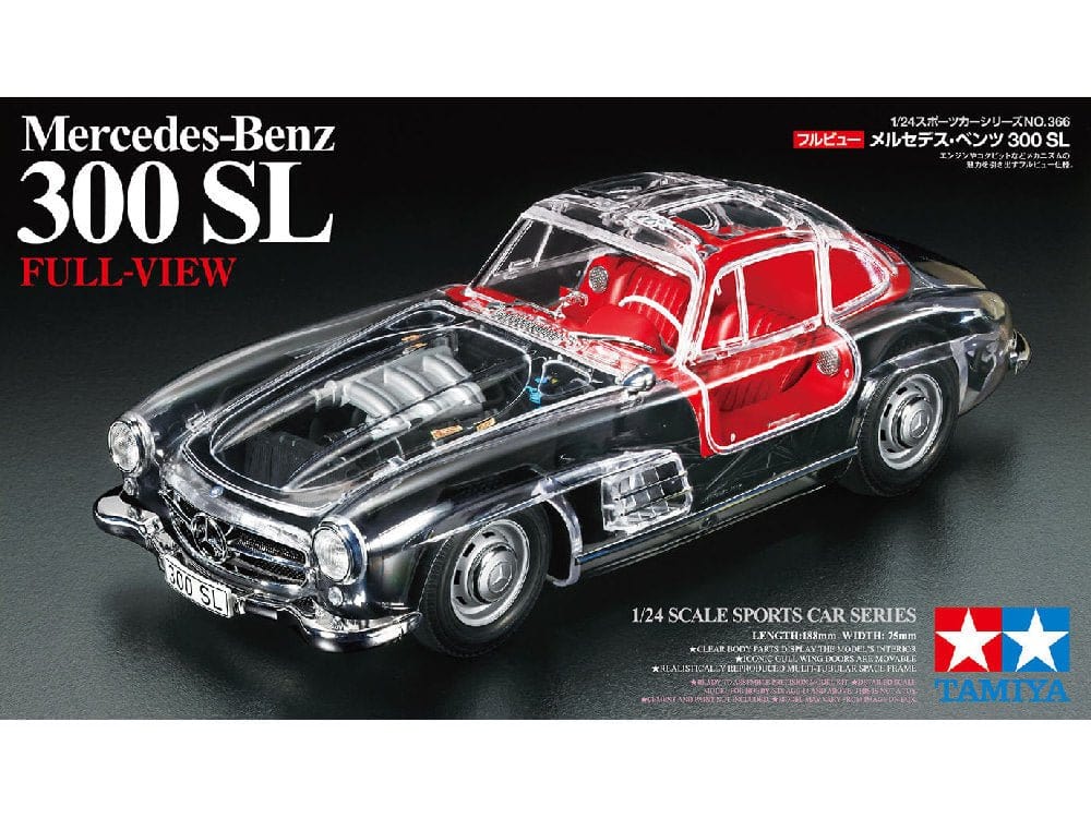Tamiya 24366 1/24 Full View Mercedes - Benz 300SL Plastic Model Kit - Hobbytech Toys
