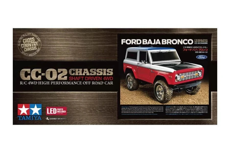Tamiya 58736 1/10 Ford Baja Bronco CC - 02 RC Car Kit - Hobbytech Toys