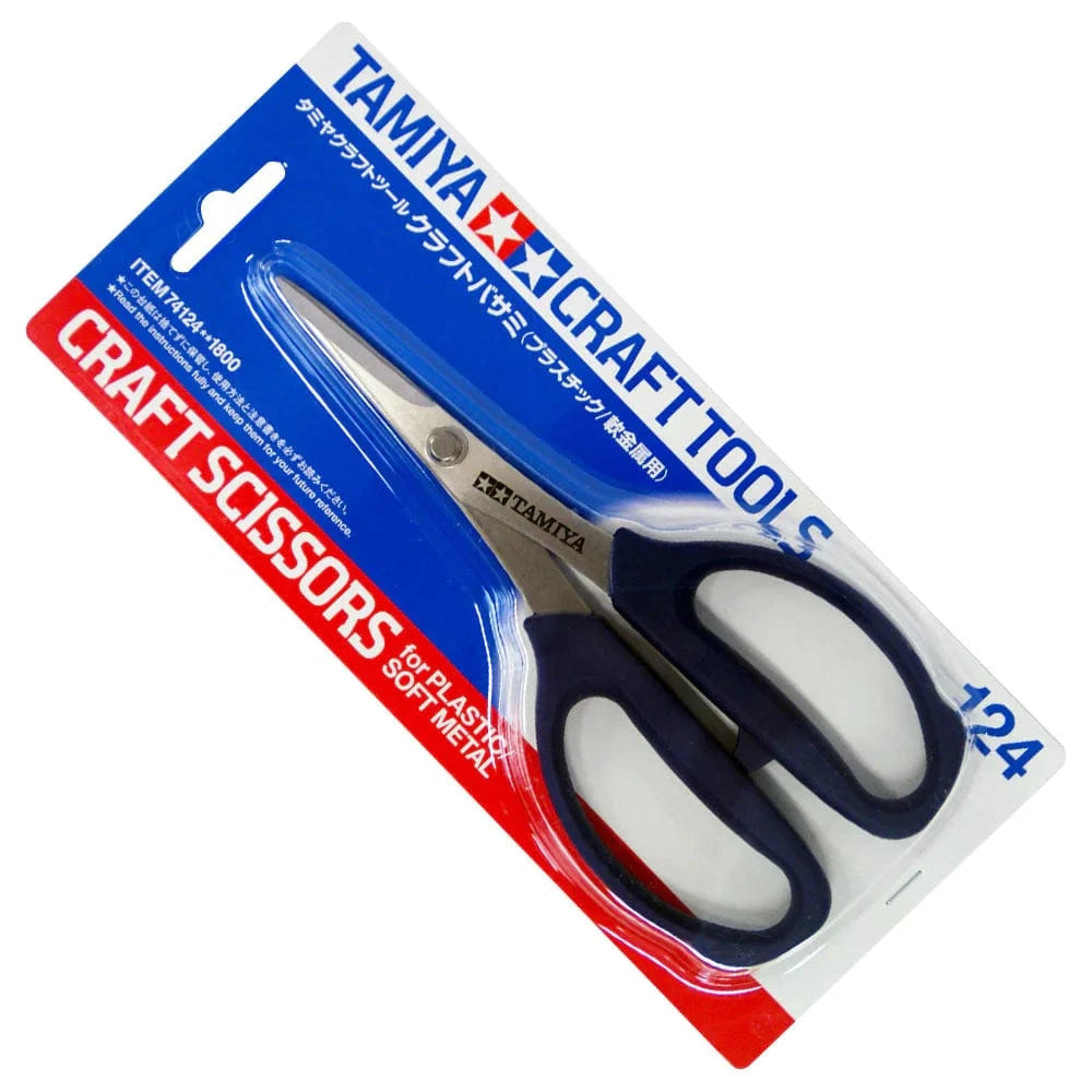 Tamiya 74124 Craft Scissors For Plastic/Soft Metal Tamiya TOOLS