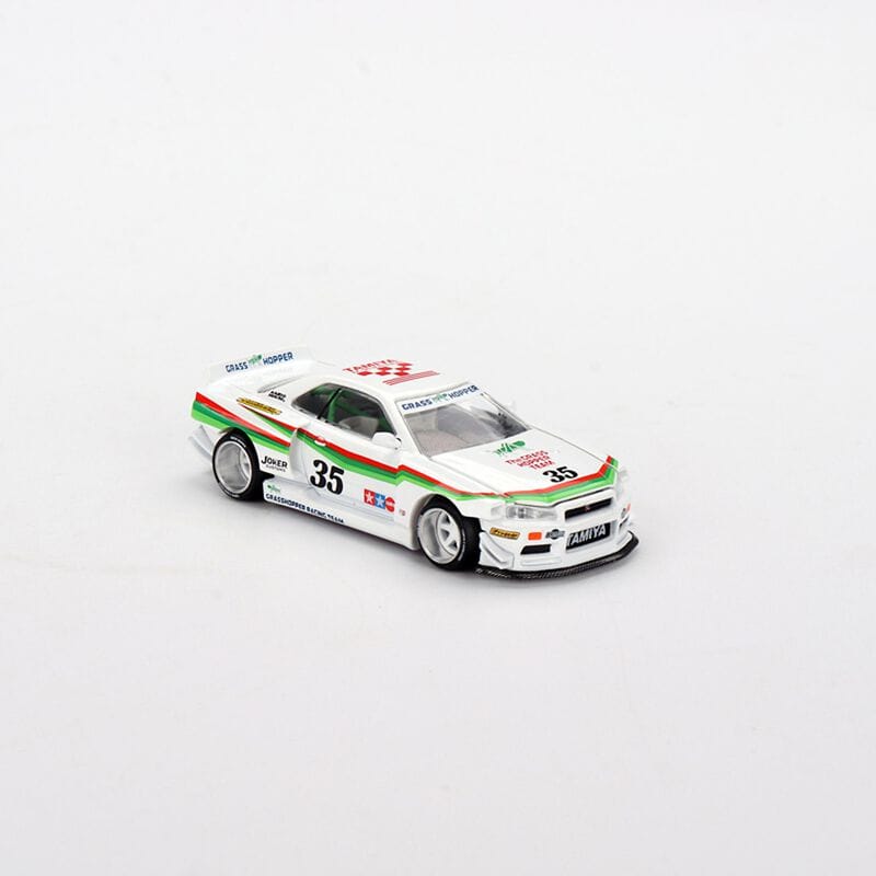 Tamiya Mini GT Nissan Skyline GT-R (R34) X “The Grasshopper” Kaido House 1/64 Diecast Model (Limited Edition)