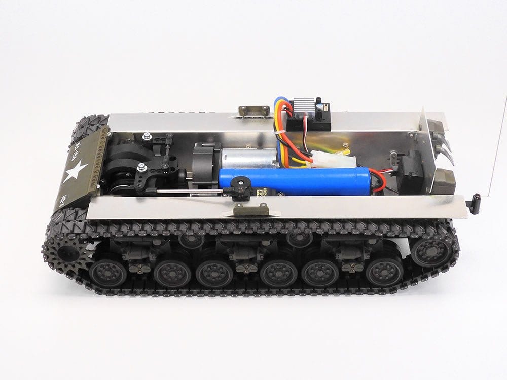 Tamiya RC 1/16 M4 Sherman 105mm Howitzer RC Tank Kit [56048] - Hobbytech Toys