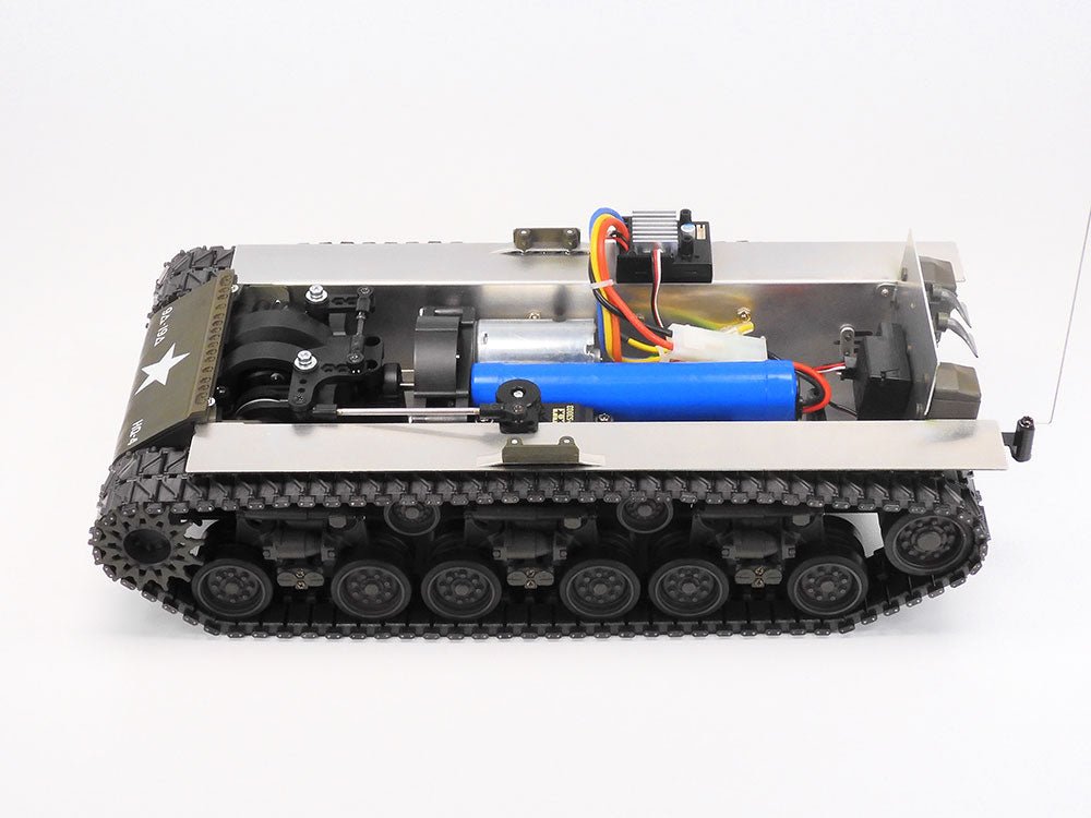 Tamiya RC 1/16 M4 Sherman 105mm Howitzer RC Tank Kit [56048] - Hobbytech Toys
