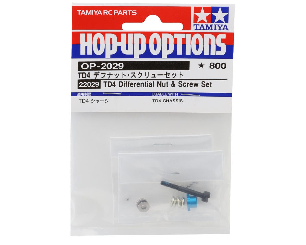 Tamiya TD4 Differential Thrust Bolt and T-Nut Hardware Set [22029]