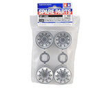 Tamiya TT - 01 Type - E Racing Truck Wheels (Matte Chrome) (4) - Hobbytech Toys