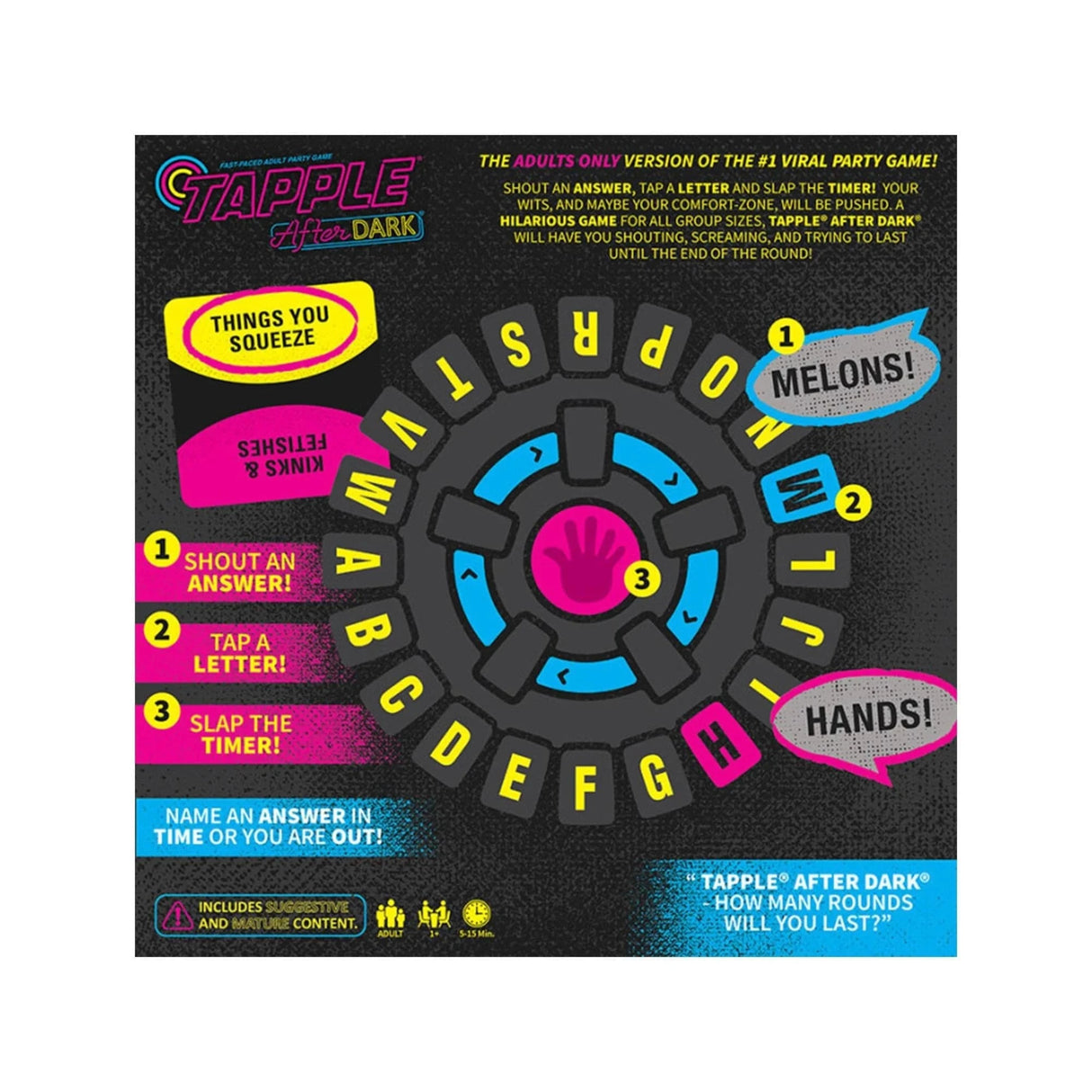 Tapple After Dark Board Game - Hobbytech Toys