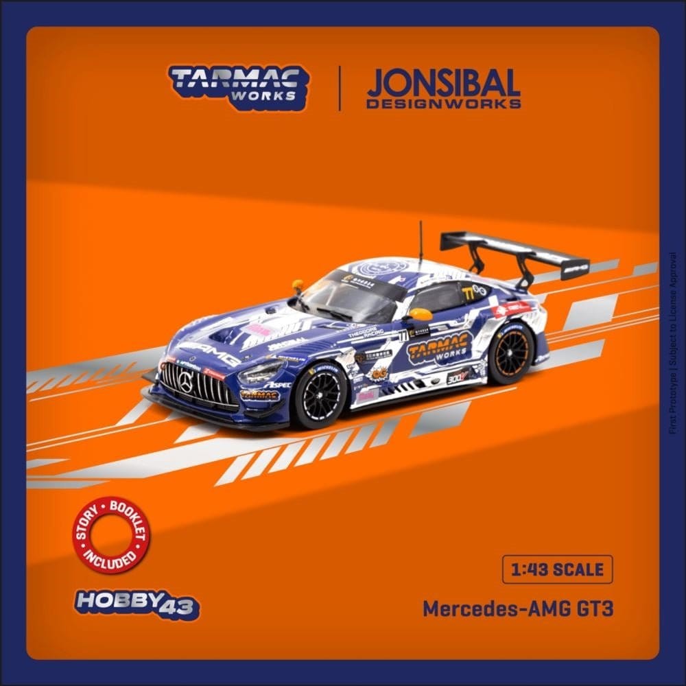 Tarmac 1/43 Mercedes - AMG GT3 Macau GT Cup 2022 Winner Craft - Bamboo Racing Maro Engel - Hobbytech Toys