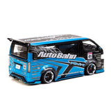 Tarmac 1/43 Toyota Hiace Widebody Black/Blue - Hobbytech Toys