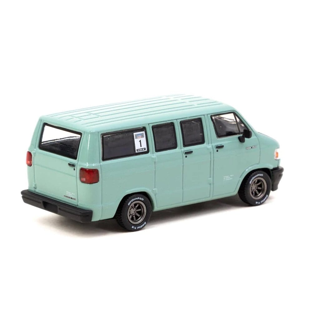 Tarmac 1/64 Dodge Van Light Green - Brand New Tooling - Hobbytech Toys