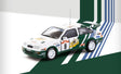 Tarmac 1/64 Ford Sierra RS Cosworth - Tour de Corse - Rallye de France 1988 Winner - Auriol Didier / Occelli Bernard Diecast Model - Hobbytech Toys