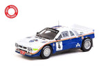 Tarmac 1/64 Lancia 037 Rally Costa Brava 1985 S.Servia/J.Sabater Diecast Model - Hobbytech Toys