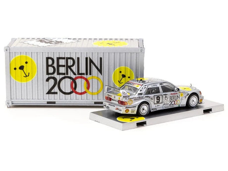Tarmac 1/64 Mercedes - Benz 190E 2.5 - 16 Evolution II w/container - Macau Guia Race 1992 K.Ludwig Diecast Model - Hobbytech Toys