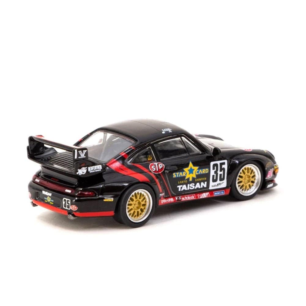 Tarmac 1/64 Porsche 911 (993) GT2 - JGTC Taisan Starcard #35 - Hobbytech Toys