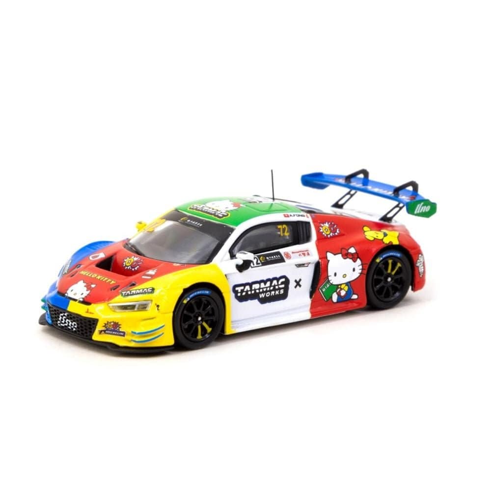 Tarmac 1/64 Uno Racing Audi R8 LMS GT3 Evo II Macau GT Cup 2022 Adderly Fong Hello Kitty - Hobbytech Toys