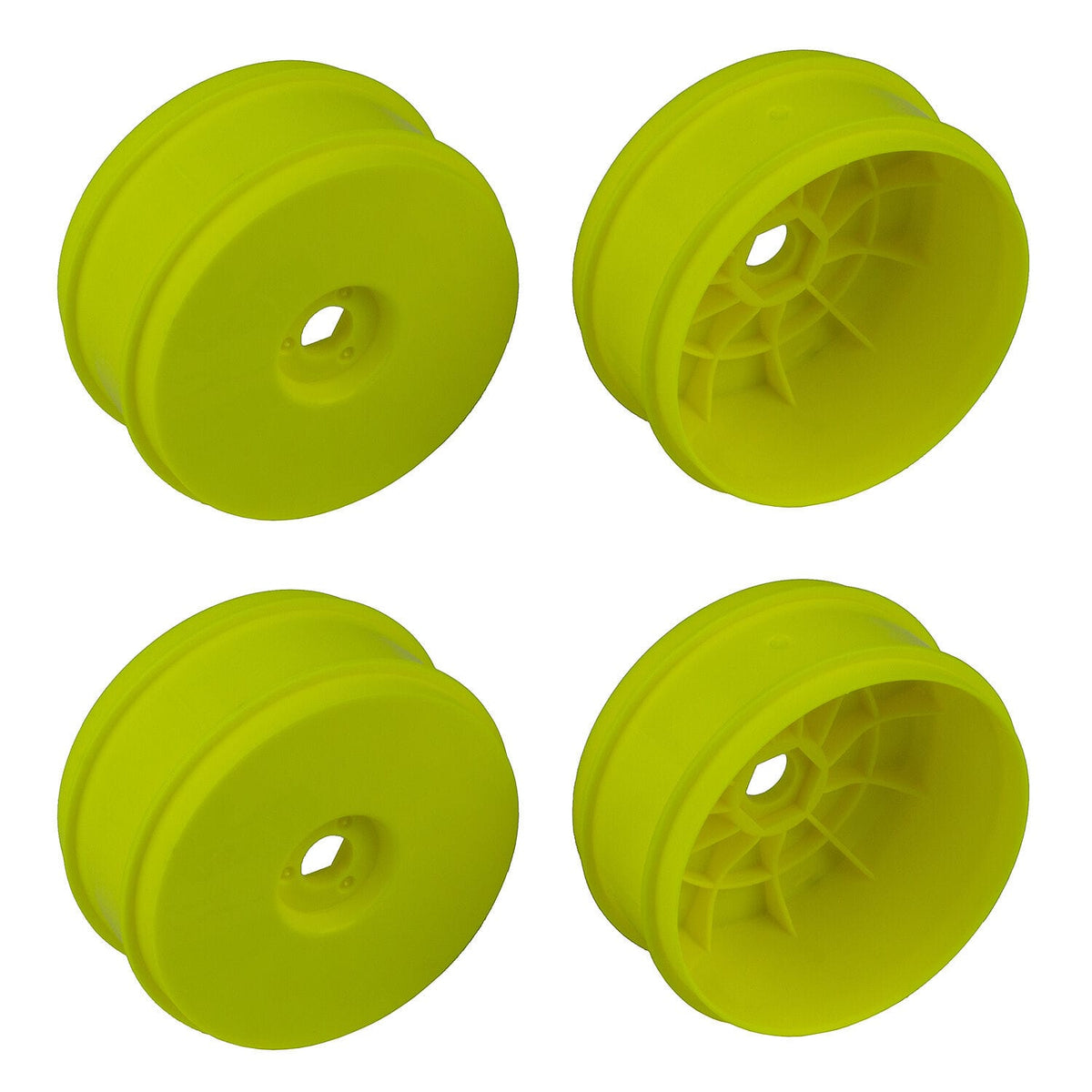 Team Associated 1/8 Buggy Wheels, 83mm, 17mm Hex, yellow [89297]