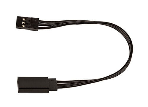 Team Associated 125mm Servo Wire Extension, black (4.92in) [27164]