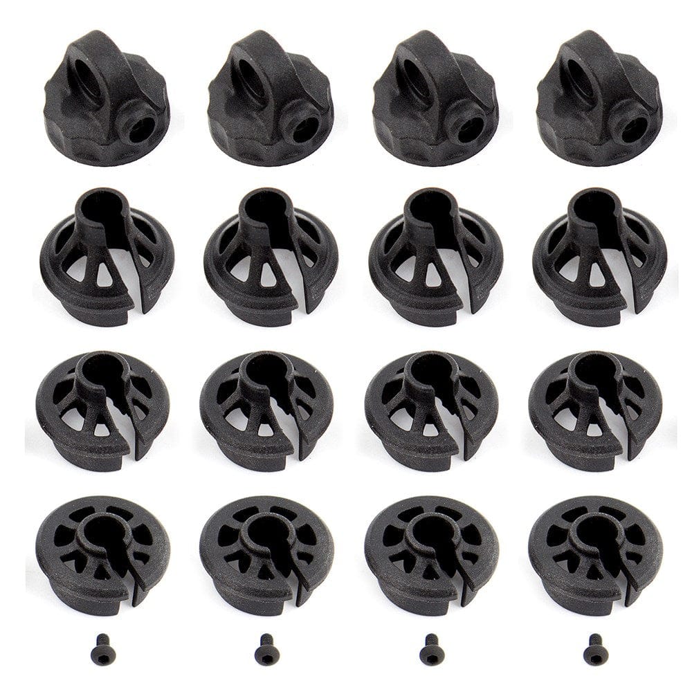 Team Associated 12mm Shock Caps and Spring Cups 91814