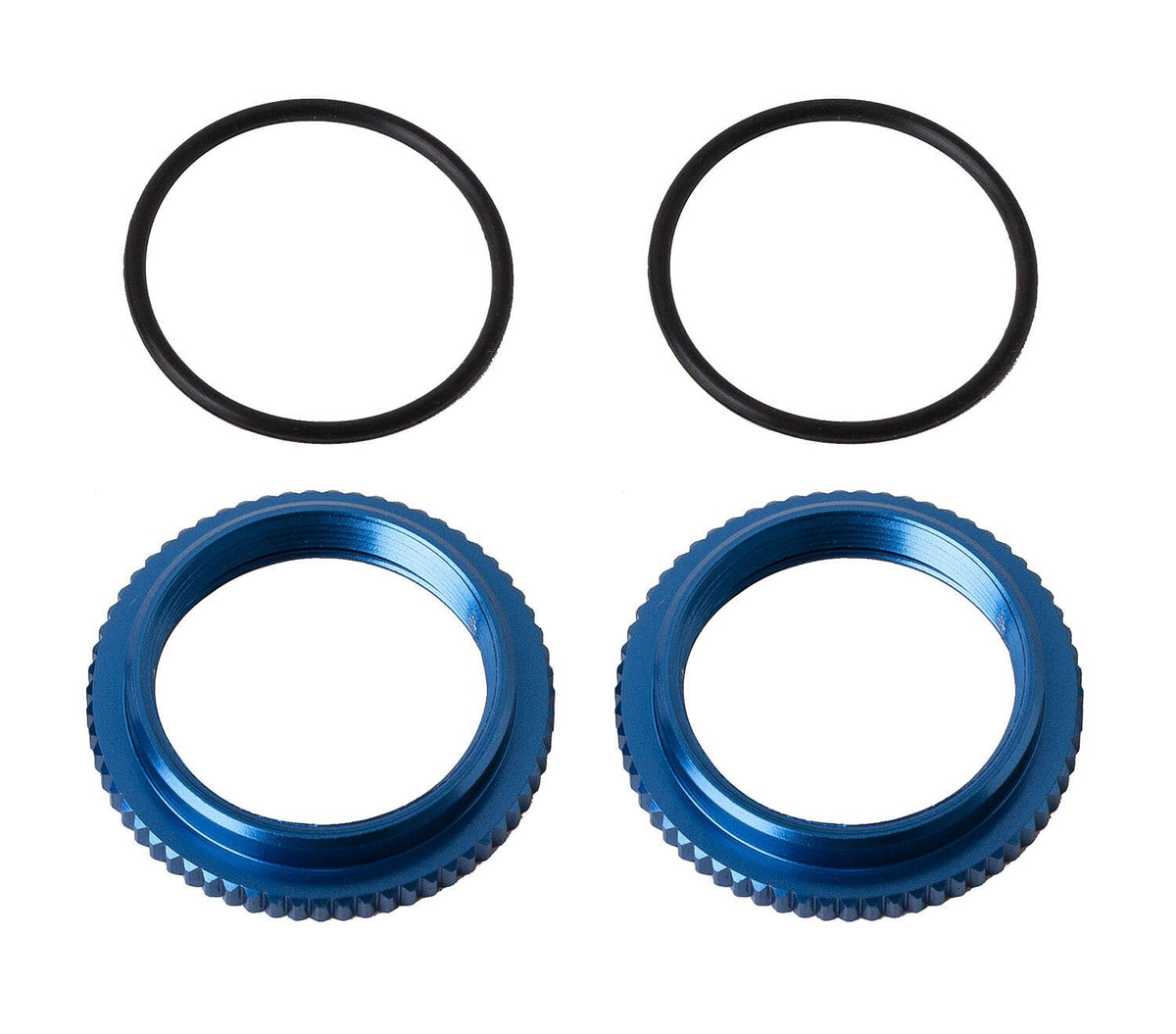 Team Associated 13mm Shock Collars, blue aluminum [91928]