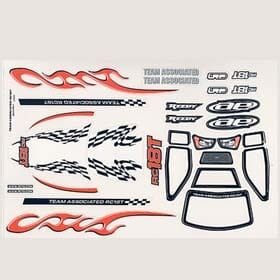 Team Associated 18T Body Decal & Window Mask [21069]