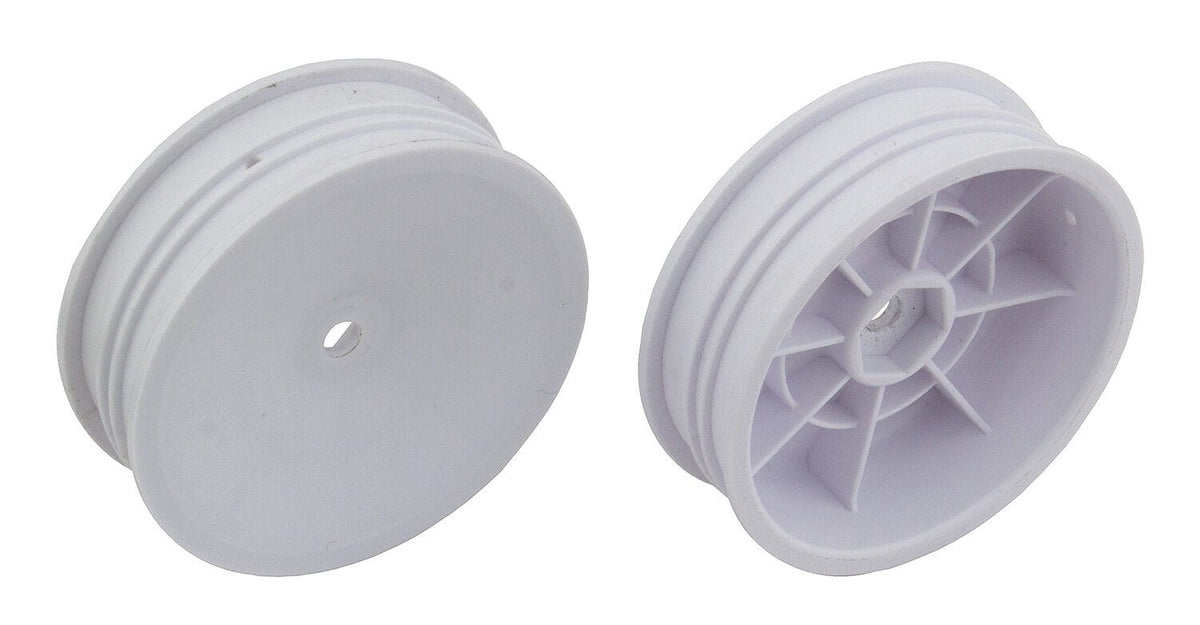 Team Associated 2WD Slim Front Wheels, 2.2in, 12mm Hex, white [91757]