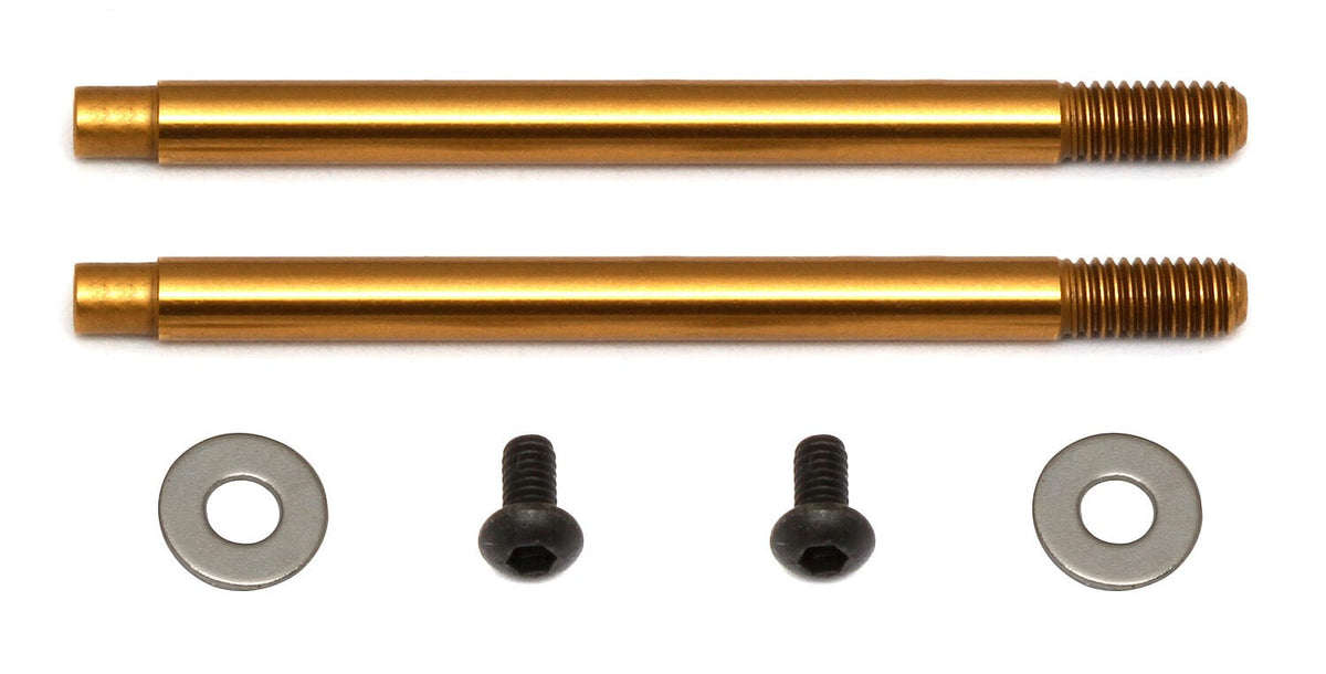 Team Associated 3x21mm Shock Shafts (V2), TiN [91615]