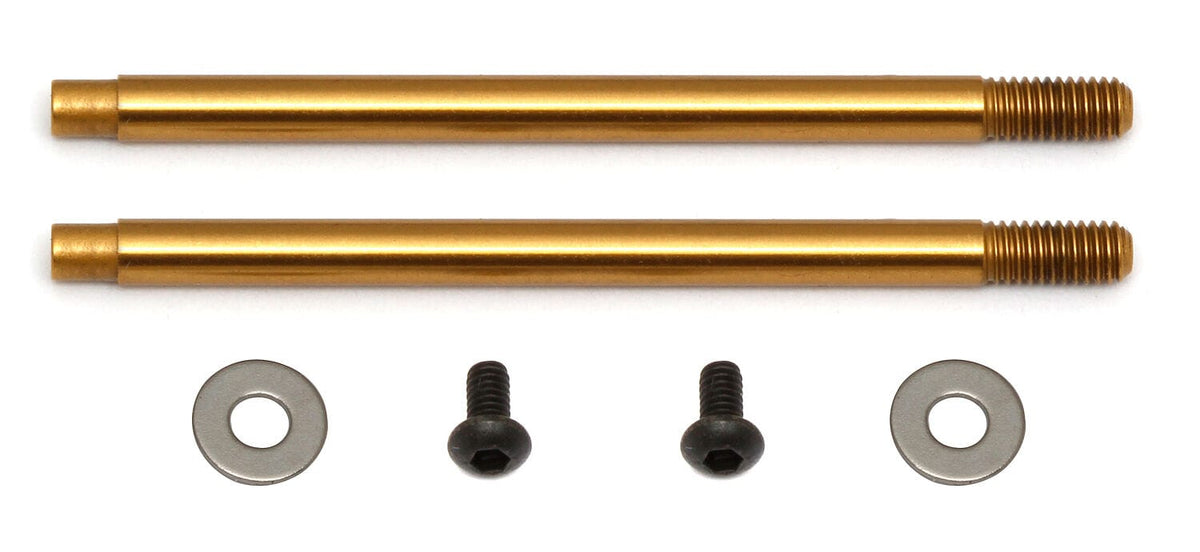 Team Associated 3x27.5mm Shock Shafts (V2), TiN [91619]