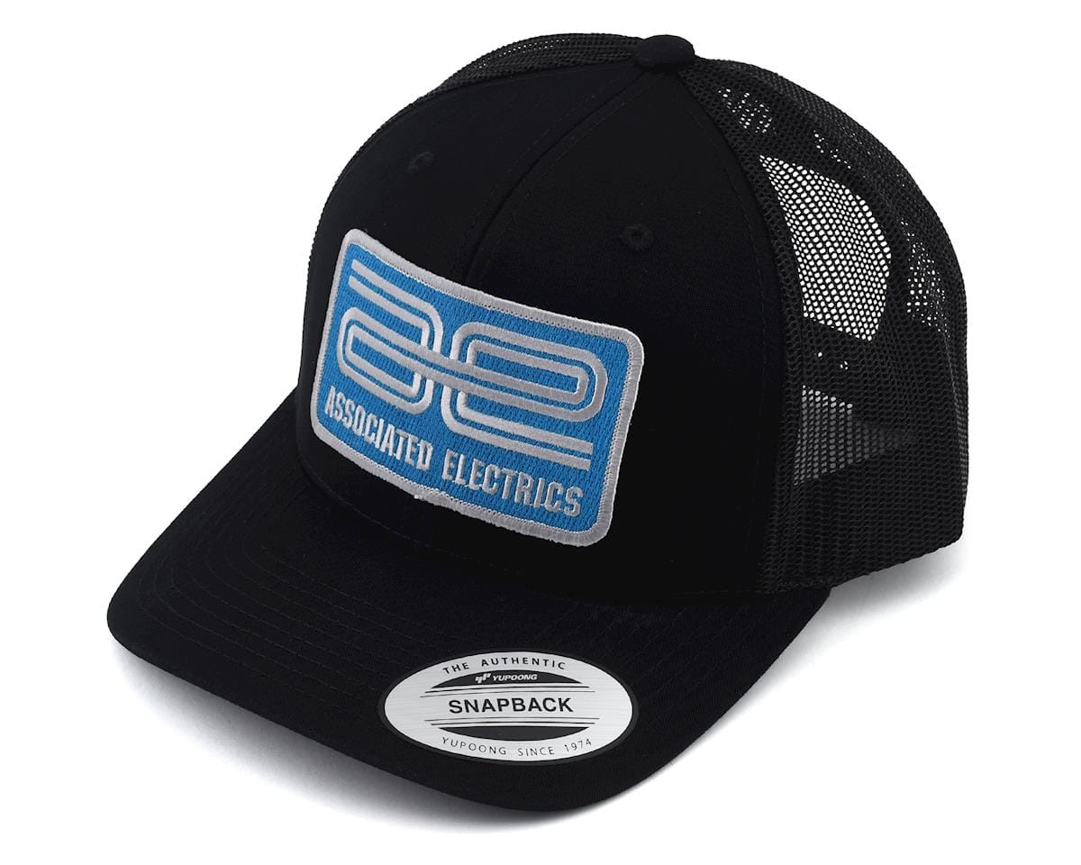Team Associated AE Logo Trucker Hat, curved bill, black [SP97008]