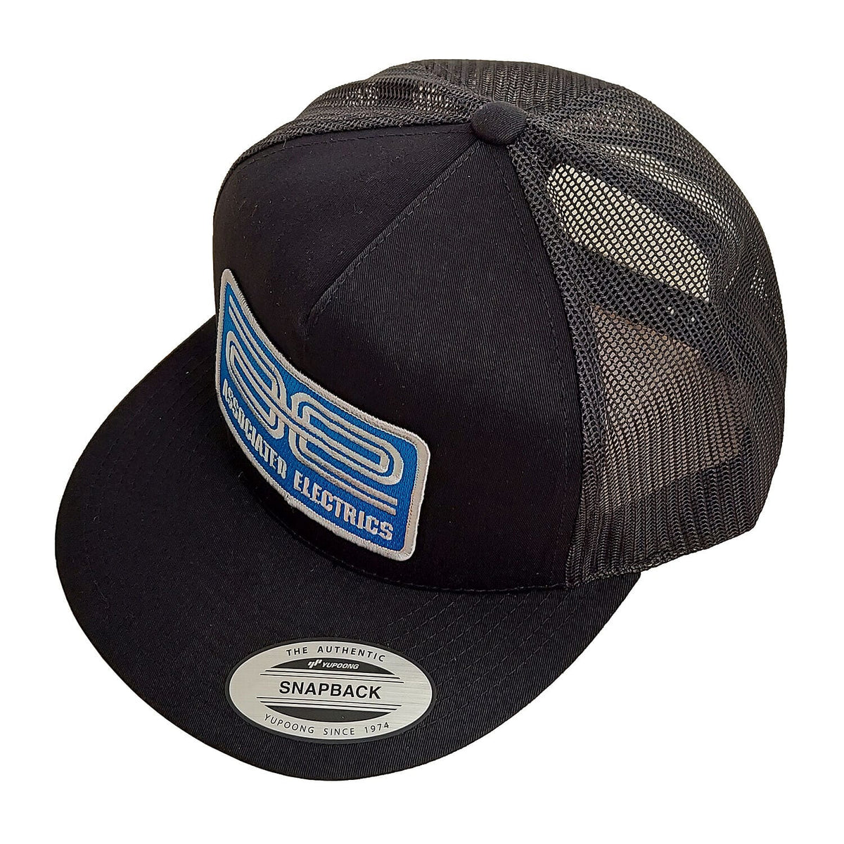 Team Associated AE Logo Trucker Hat, flat bill, black [97007]