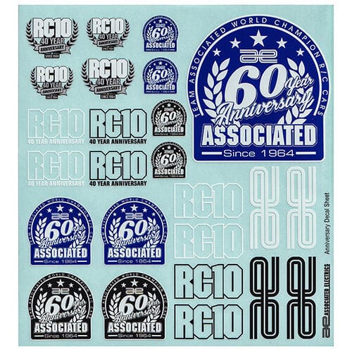 Team Associated Anniversary Decal Sheet [97151]