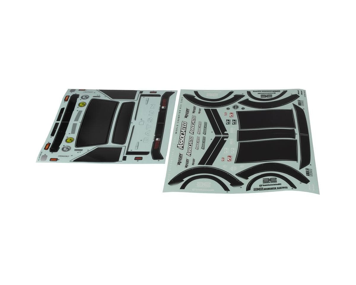 Team Associated APEX2 Sport, Datsun 620 Decal Sheets [31932]