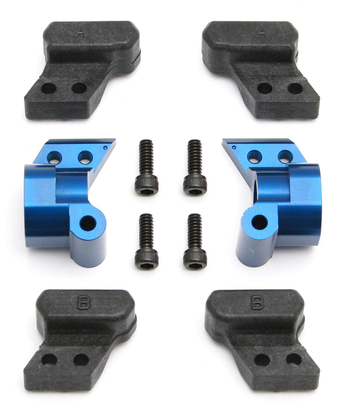 Team Associated B44 FT Aluminum Hubs, 0 deg. [9864]