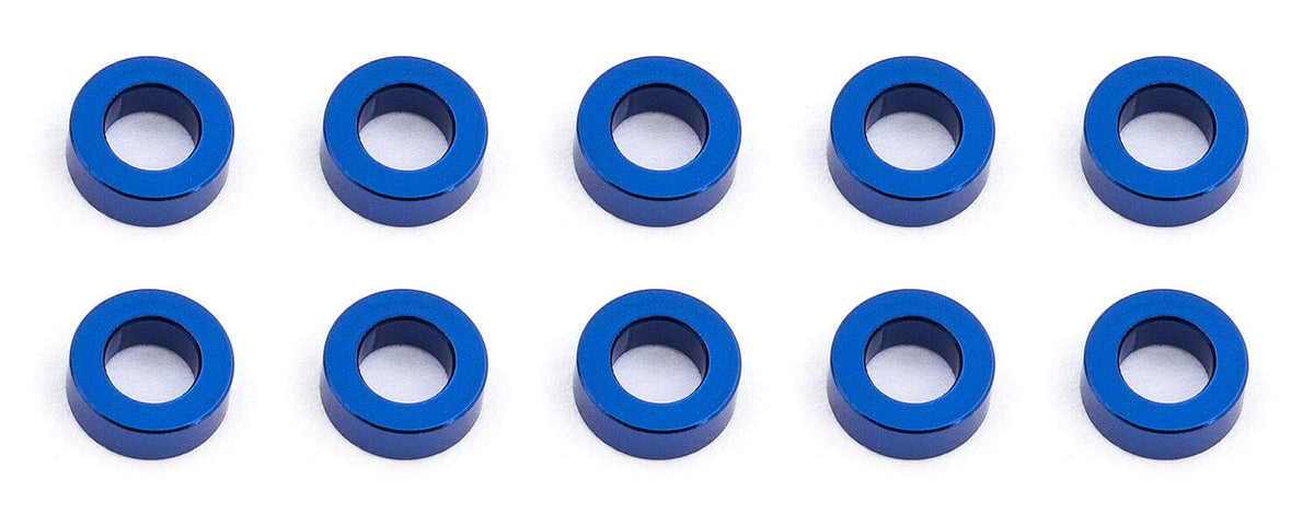 Team Associated Ballstud Washers, 5.5x3.0x2.0mm, blue aluminum [31383]