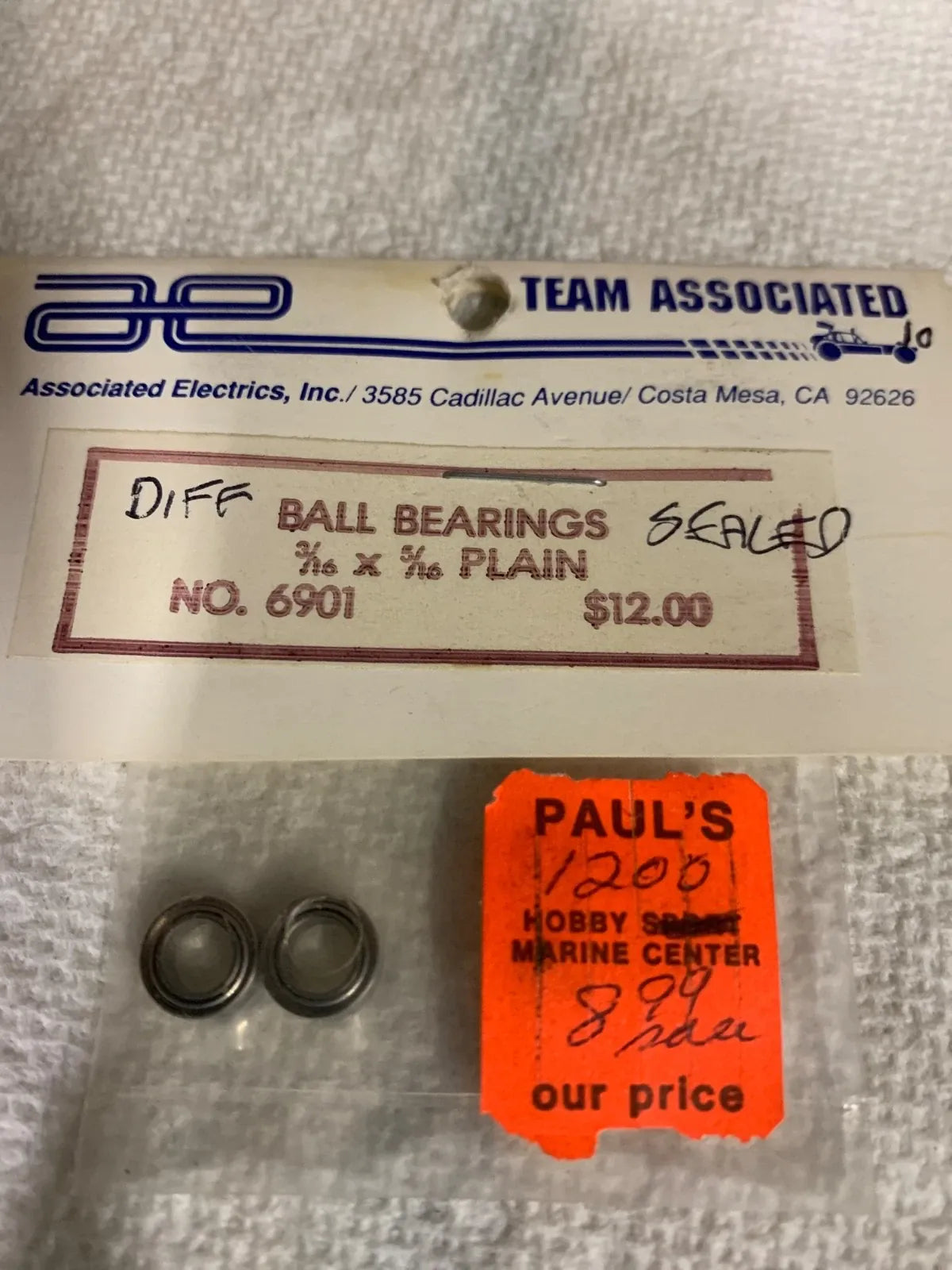 Team Associated Bearing 3/16 x 5/16 [6901]