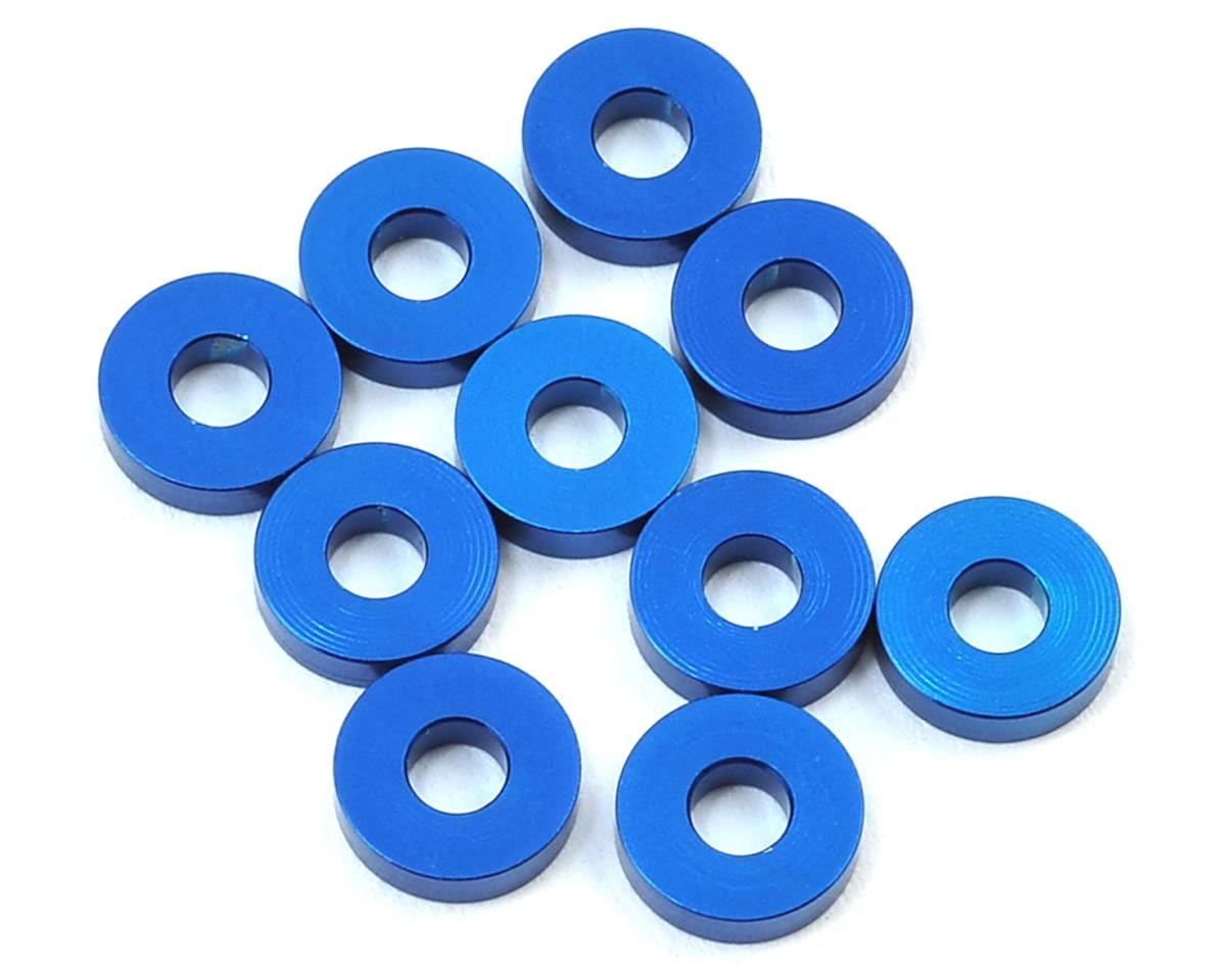 Team Associated Bulkhead Washers, 7.8x2.0mm, blue aluminum [31386]