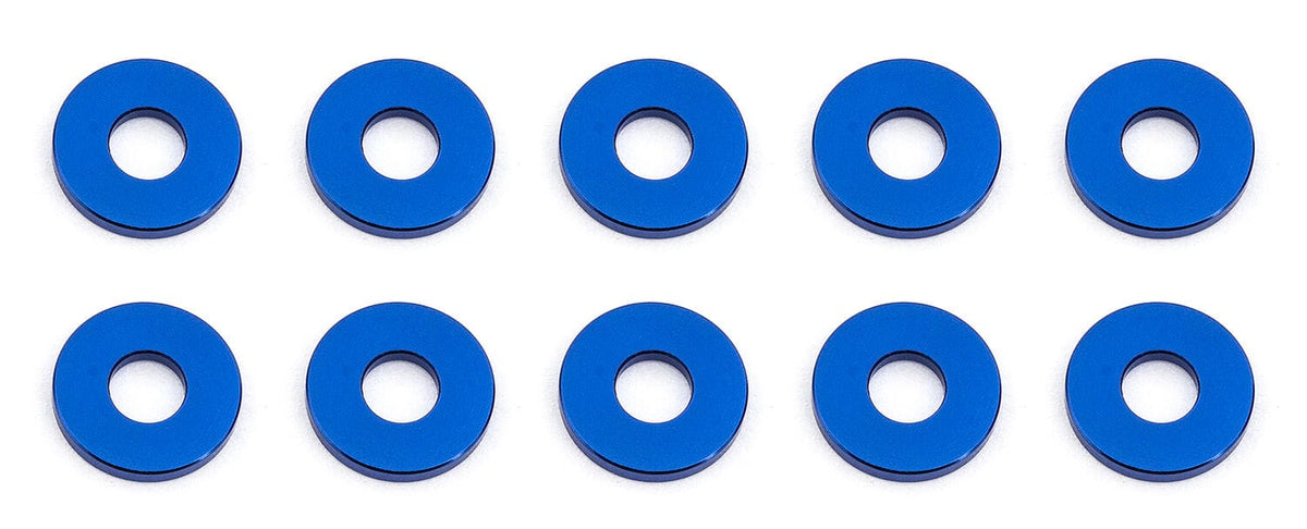 Team Associated Bulkhead Washers, 7.8x3.0x1.0mm, blue aluminum [31385]