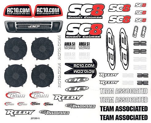 Team Associated Clear Body SC8 [89442]
