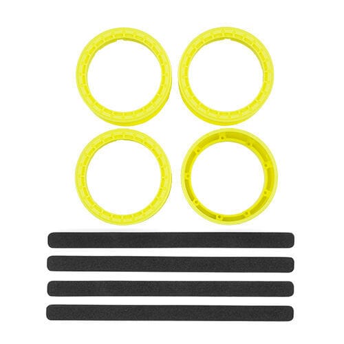 Team Associated DC10 FT Adjustable Wheel Rim, Fluorescent Yellow (Qty. 4) [72269]