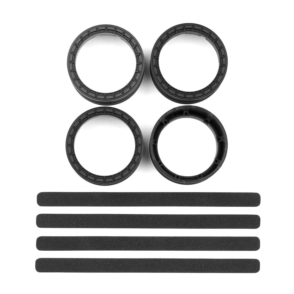 Team Associated DC10 FT Adjustable Wheel Rims, black [72242]
