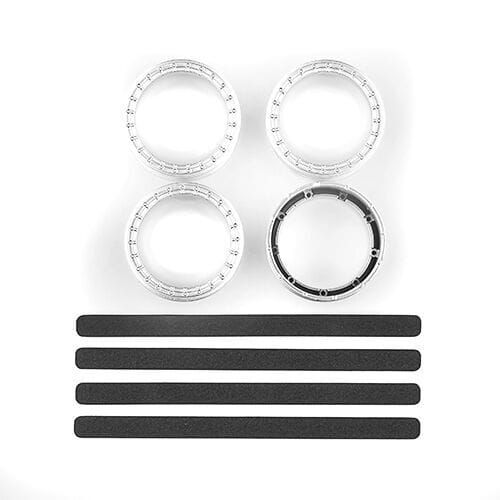 Team Associated DC10 FT Adjustable Wheel Rims, white [72244]