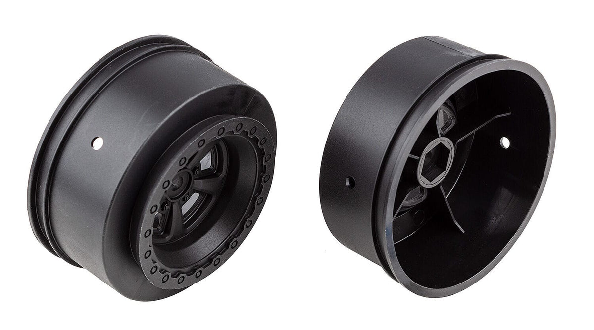 Team Associated DR10 Drag Rear Wheels, black [71078]