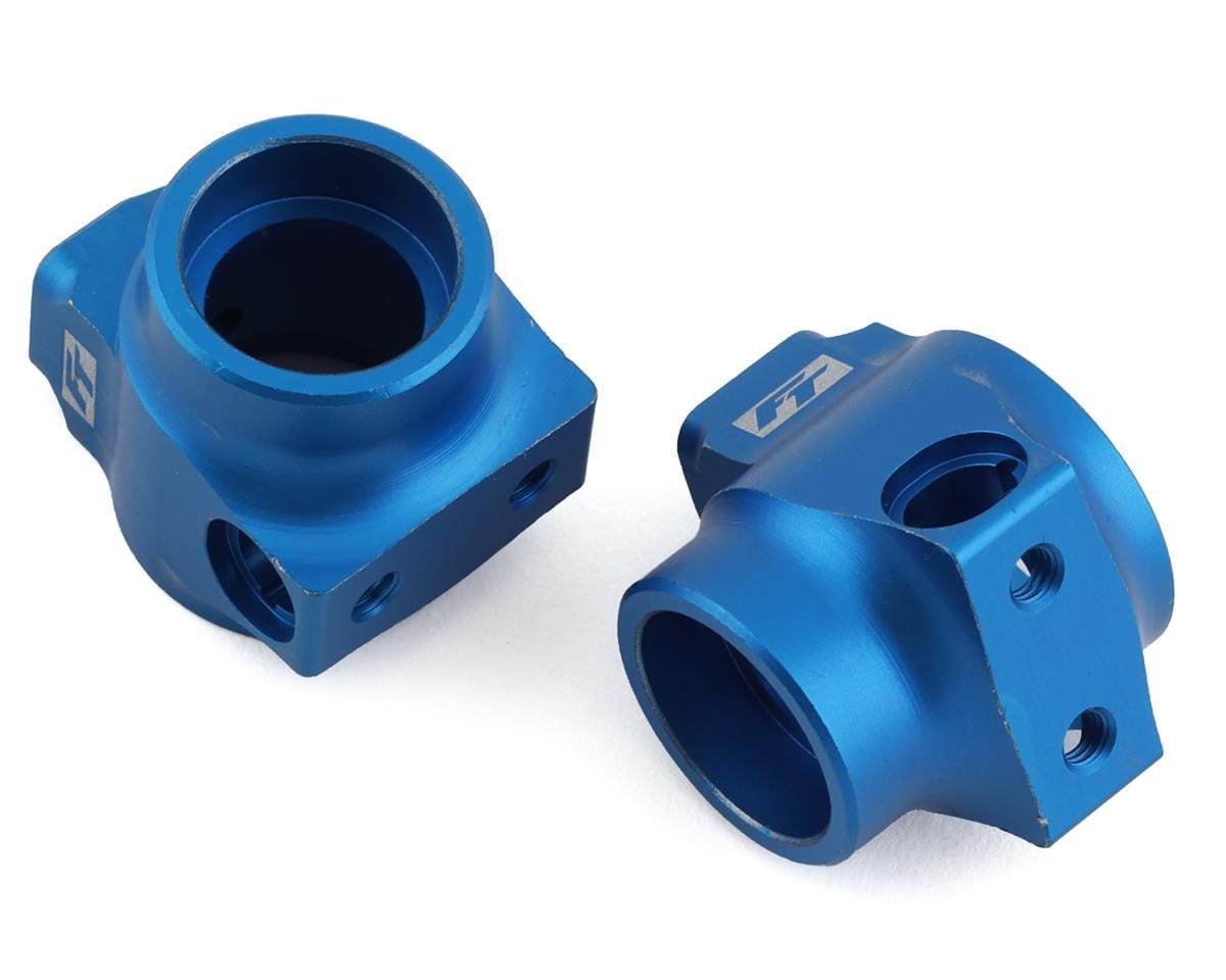 Team Associated DR10 FT Rear Hub Set, blue aluminum [72011]