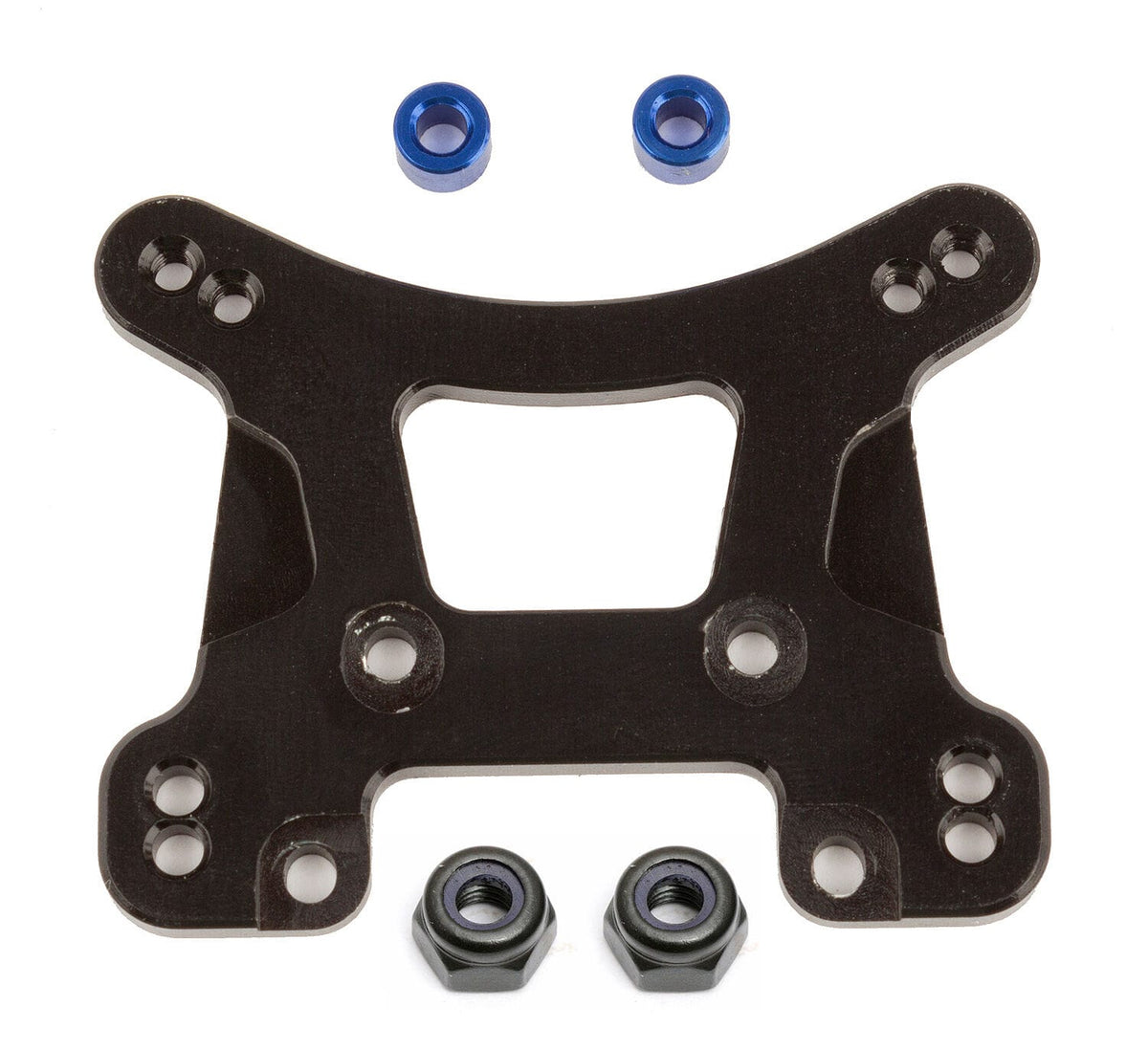 Team Associated Factory Team 1/14 Front Shock Tower, black aluminum [21559]